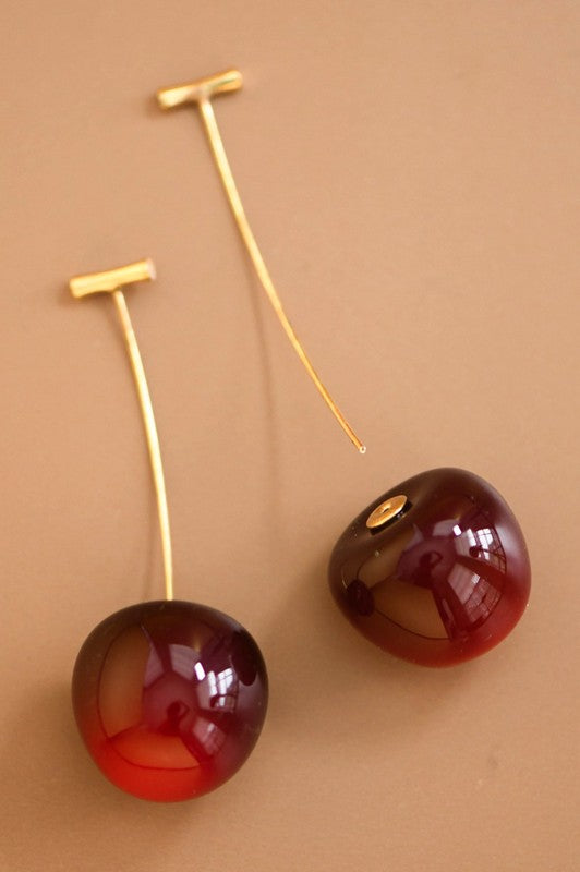 Cherry Drop Earrings