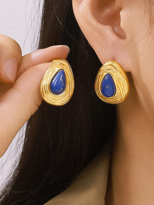 Lazuli Droplet Earring
