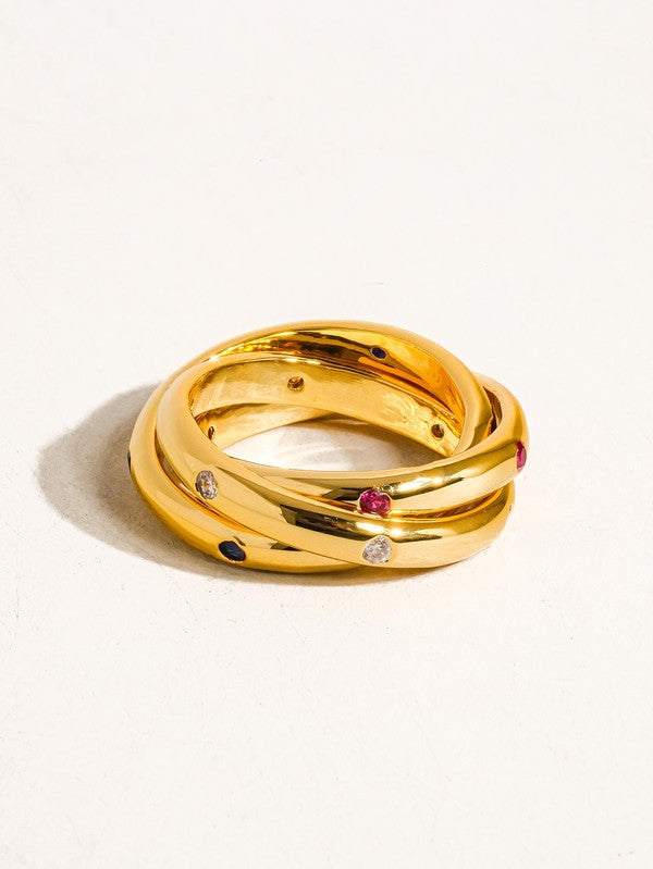 Multi Stone Wrap Ring