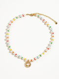 Colorful Happy Face Choker