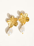 Flower Pearl Earrings