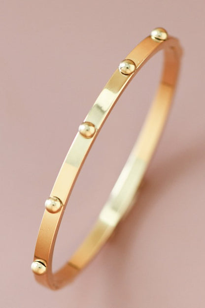 Thin Gold Bangle