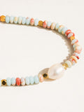 Boho Beaded Pearl Necklace