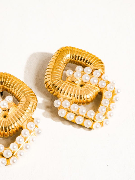 Pearl Chain Earring