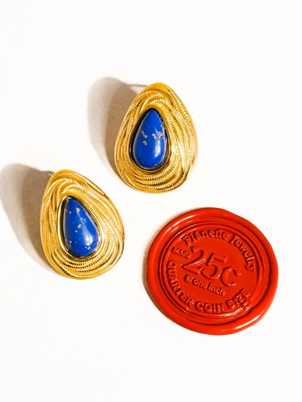 Lazuli Droplet Earring