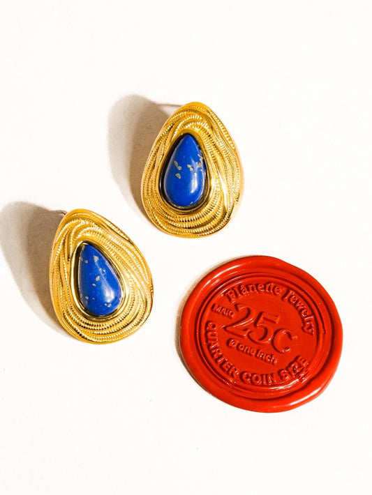 Lazuli Droplet Earring