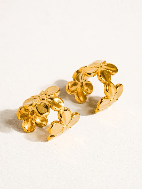 Floral Ear Cuff