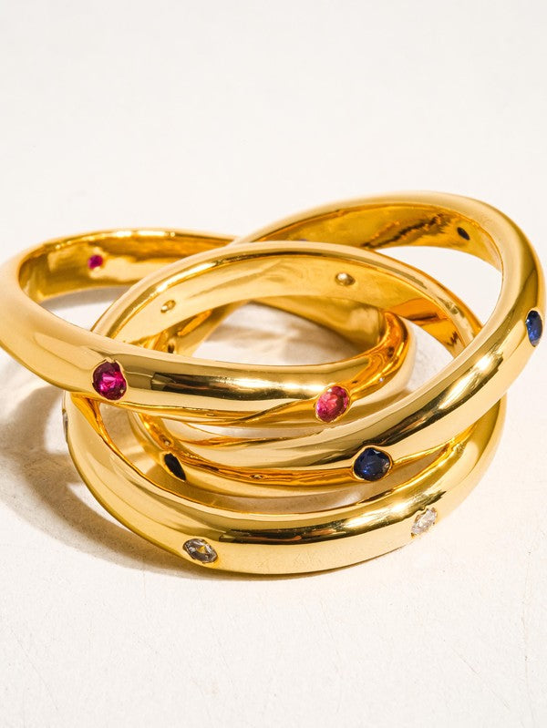 Multi Stone Wrap Ring