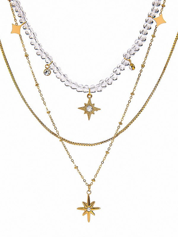 Layered Star Necklace