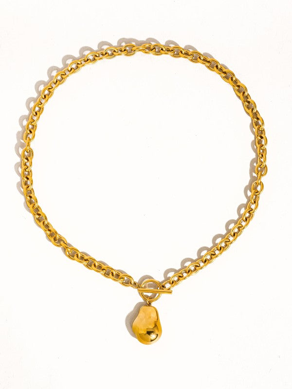 Large Pearl Chain Necklace