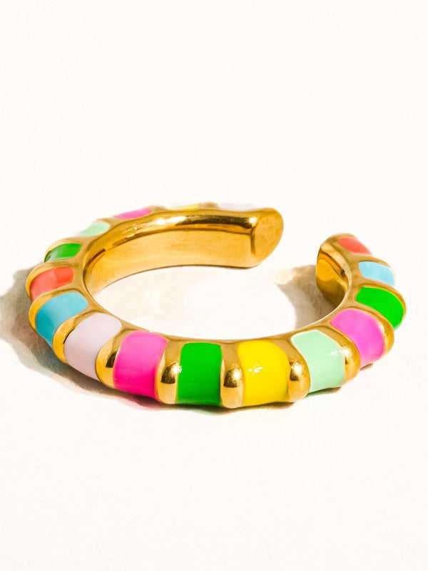 Colorful Thin Band Ring