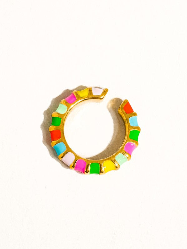 Colorful Thin Band Ring