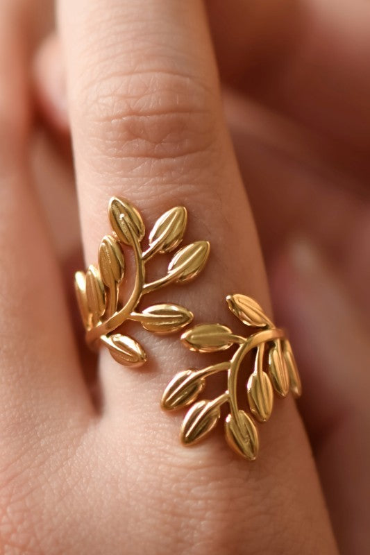 Adjustable Leaf Ring