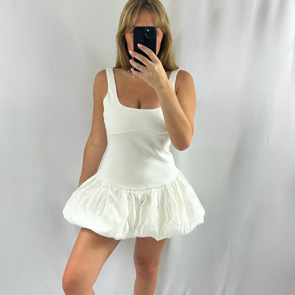 Bubble Mini Hem Dress