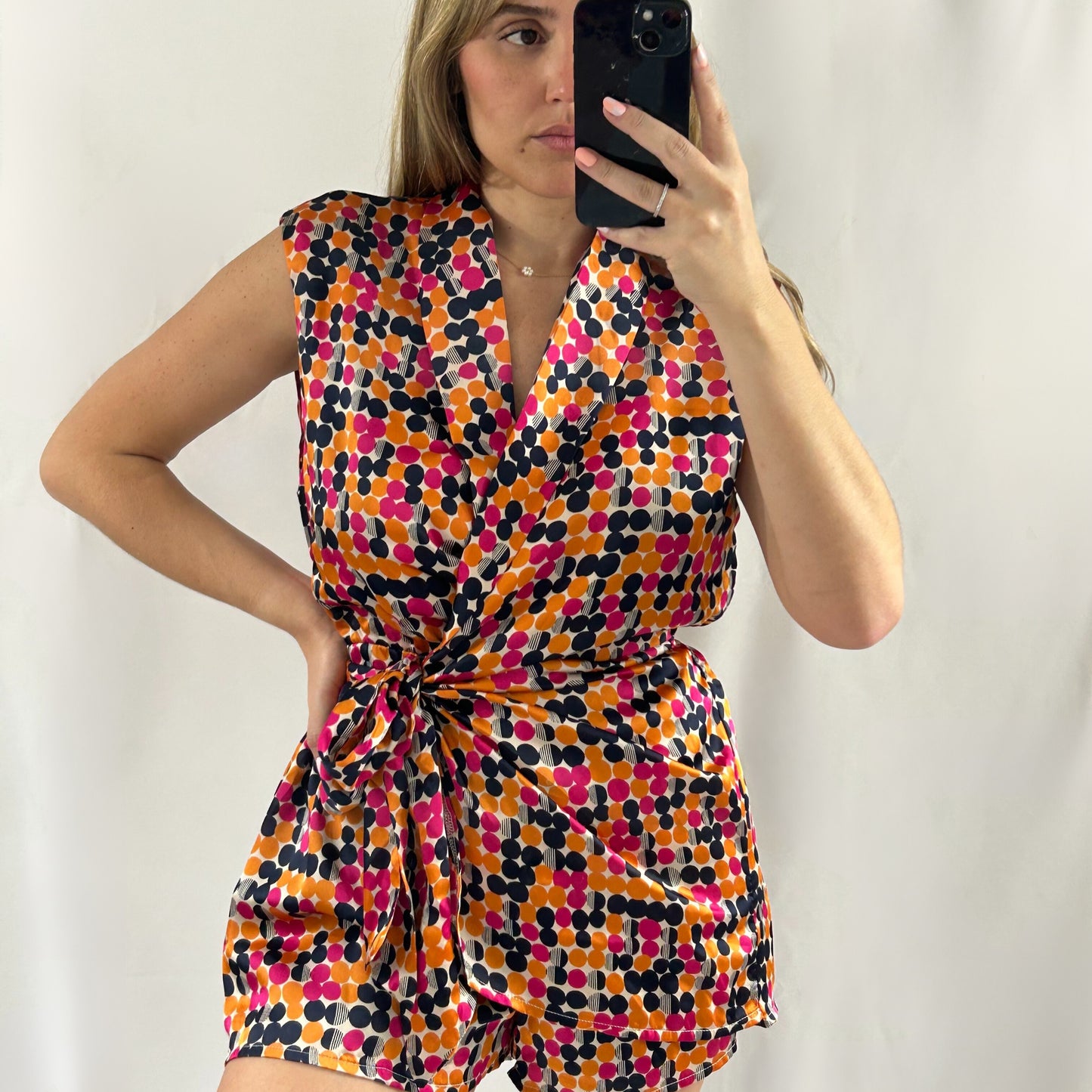 Polka Wrap Romper