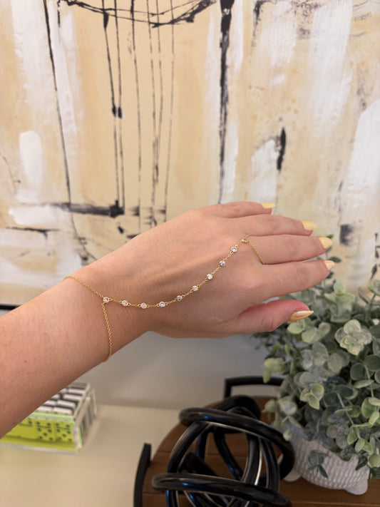 Sparkling Pink Hand Chain