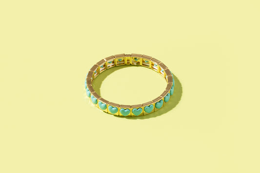 Heartly Gold + Turquoise